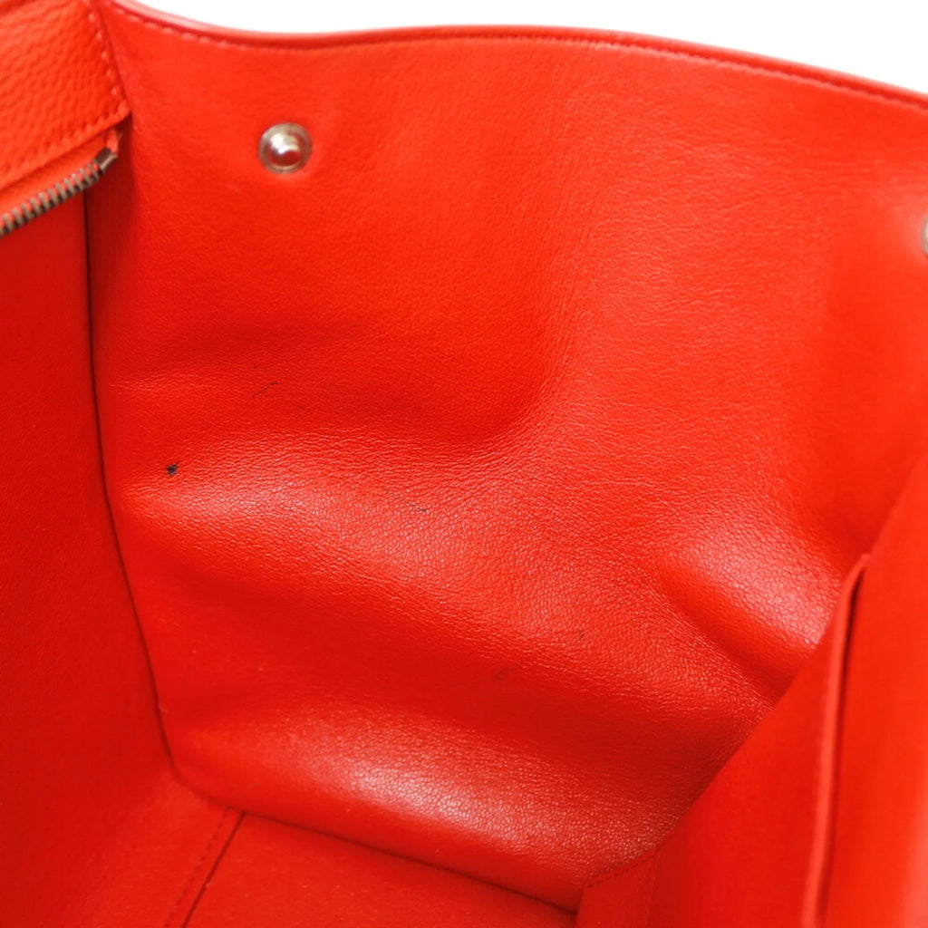 Pre-Owned Celine Trapeze Handbag Leather Orange Women's  (Fair)