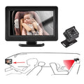 Pristin Invigilator,Inch Car Seat Baby car Car Seat Mirror Car Baby View Vision Baby Mirror Camera Easy Monitor 1080P Monitor Baby Car Baby Rear Seat Car Mirror Camera Baby Monitor 150° Wide View