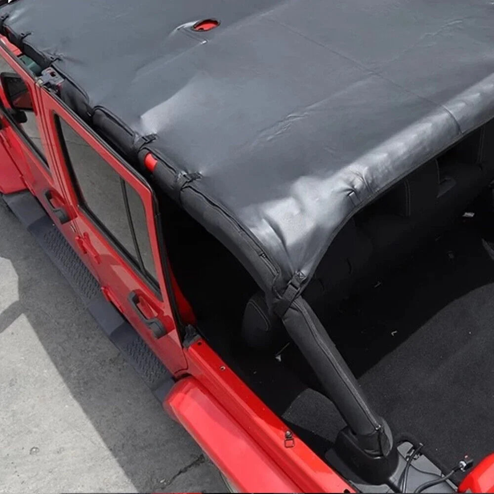 Leather Top Sunshade Protection Jeep Wrangler   07-18  Ultimate Sun Protection Easy Installation