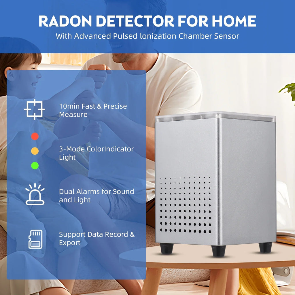 Tomshine Radon Detector with , Quick and Sensitive Detection, Professional Smart Radon