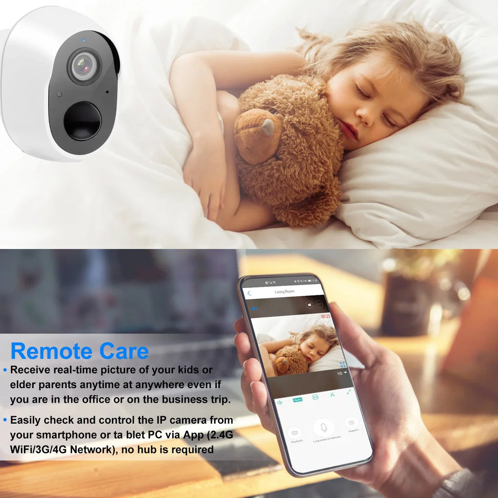 iNova 1080P  WiFi  Camera Two-Way Audio Security Surveillance Camera IP65 Waterproof