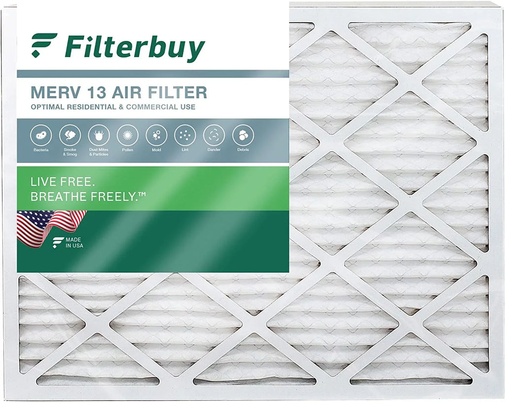 Filterbuy 20x25x2  13 Pleated   Furnace Air Filters (1-Pack)