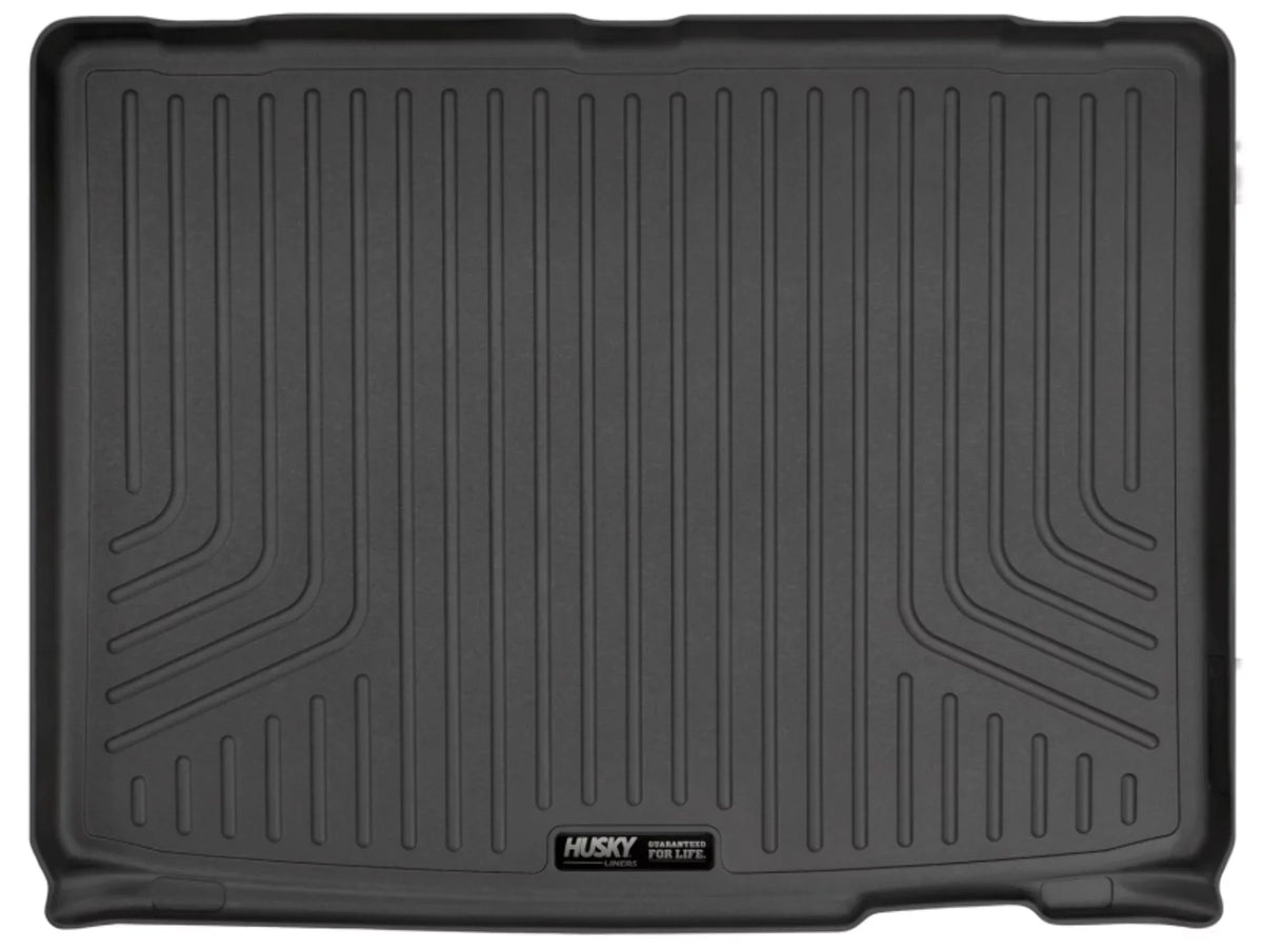 Husky by RealTruck Weatherbeater Series Cargo Liner behind 3rd Row Black Compatible with 21 Chevrolet Suburban/ Yukon  Compatible with select: 2021-2023 Cadillac Escalade