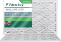 Filterbuy 12x25x1  13 Pleated   Furnace Air Filters (2-Pack)