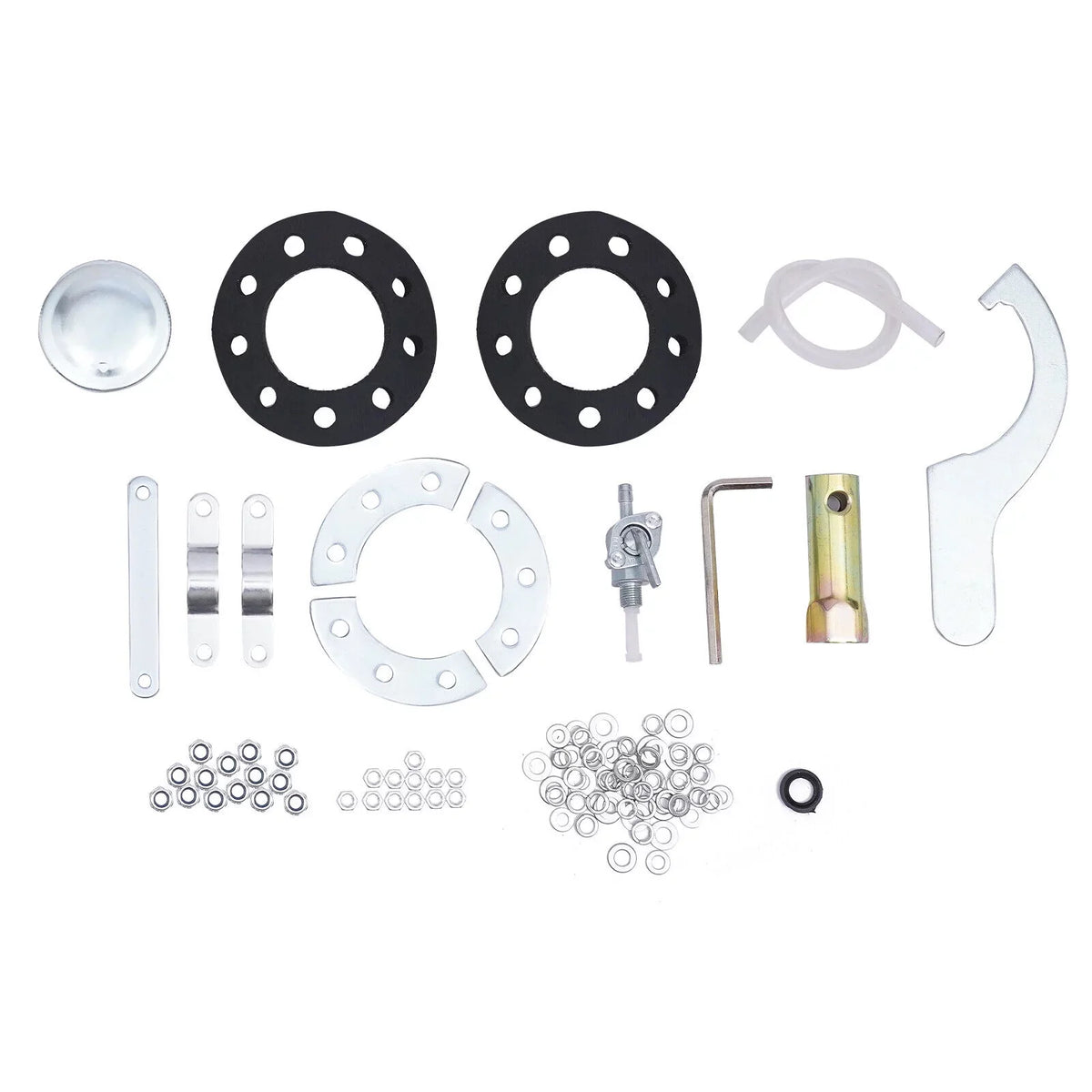100cc 4 Stroke Bicycle Motor Kit Motorized Bicycle Engine Kit Single Cylinder Petrol Gas Motor Engine Kit, 44 Tooth Chain -156F