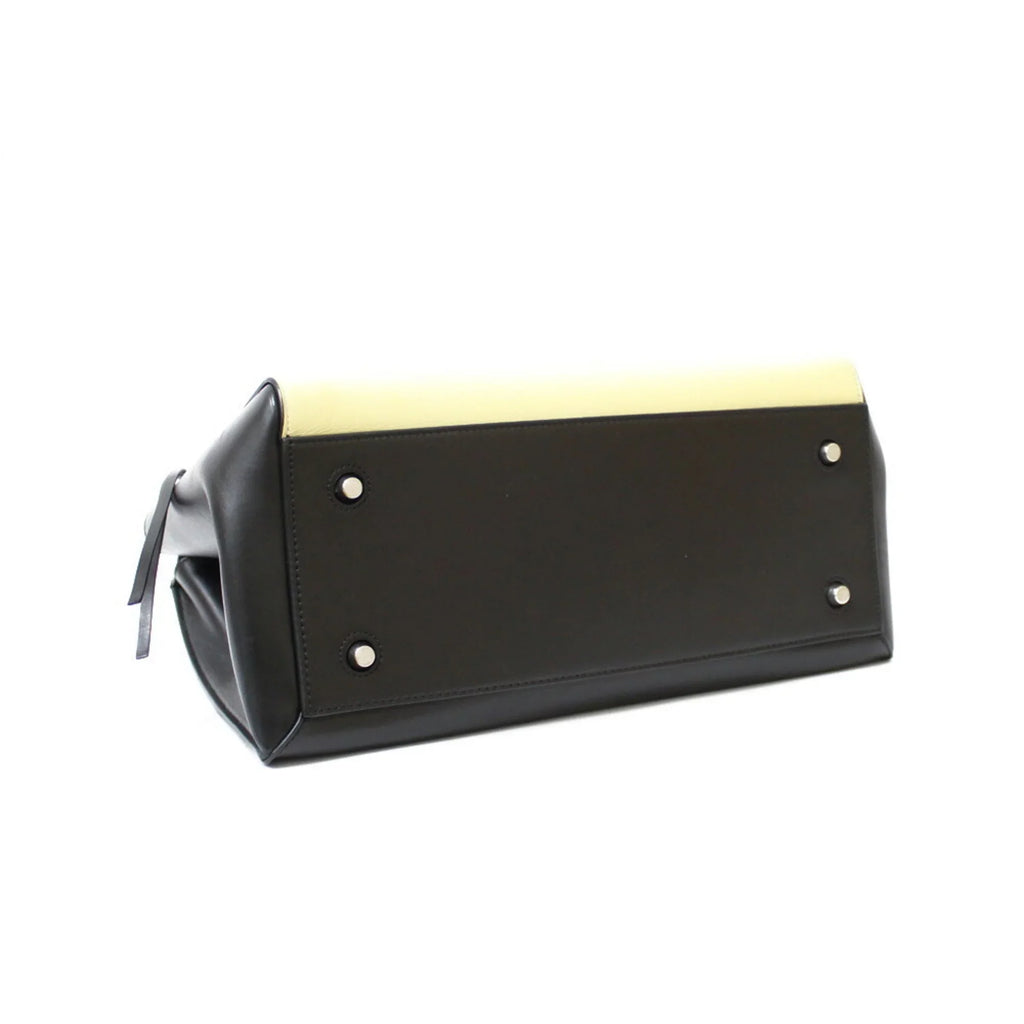 Pre-Owned  Celine Handbag Edge Overseas Large Black Yellow Women's Leather (Fair)