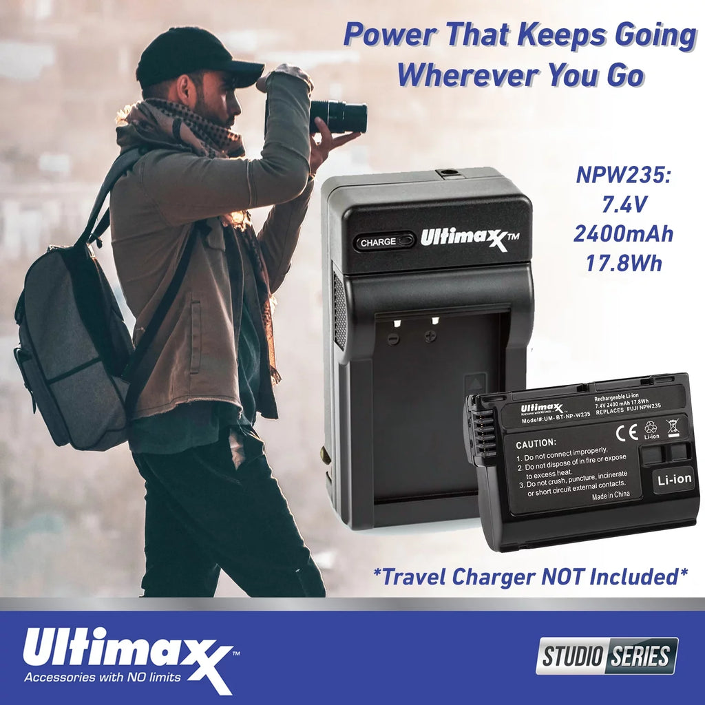 Ultimaxx Advanced  X-T5 with 18-55mm Lens (Black) Bundle - Includes: 128GB Extreme Memory Card, 2x Replacement Batteries & Much More (35pc Bundle)
