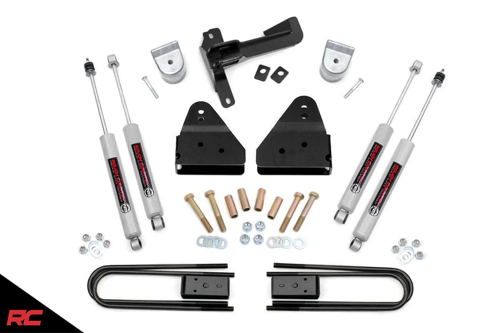 Rough Country 3" Lift Kit (fits) 2008-2010 Super Duty F250 F350 4WD | N3 Shocks | Suspension | 516.20