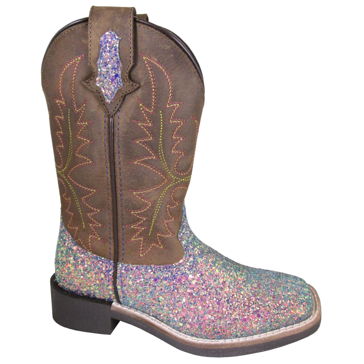 Smoky Mountain Girls' Ariel Western Boot Broad Square Toe Pink 2 D(M)