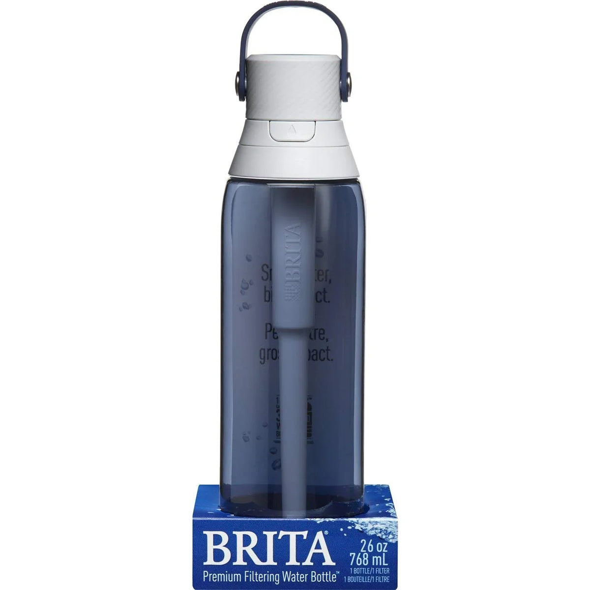 Brita 36375 Premium Hard Sided Plastic Filtering Water Bottle, Night Sky, 26 Oz, Each