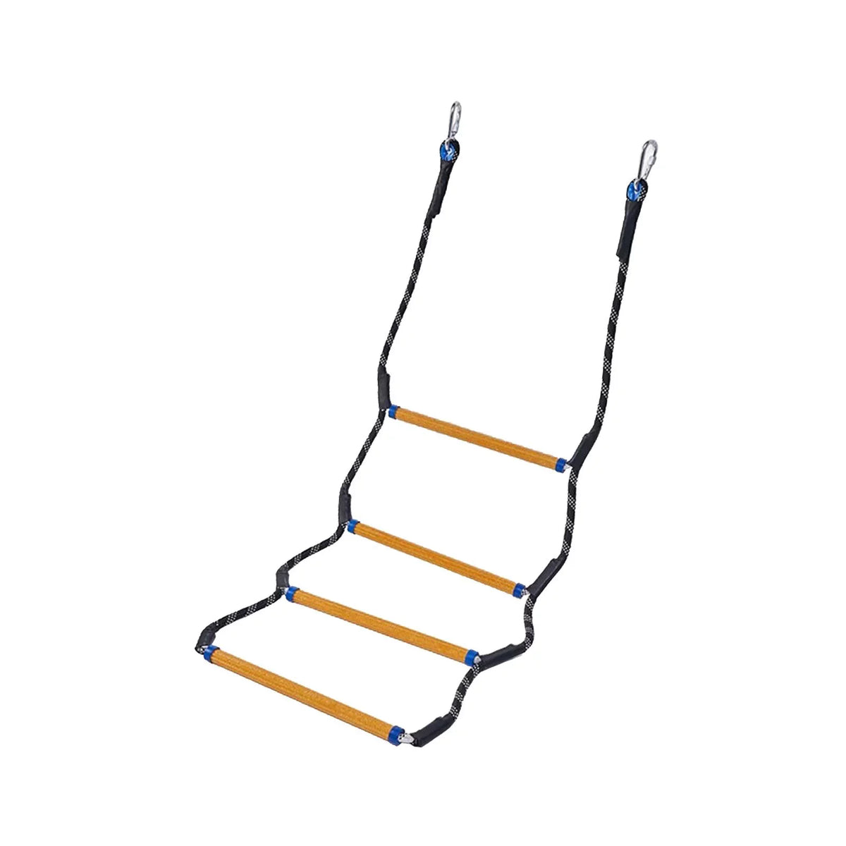Boat Rope Ladder, 4/5 Tier Marine Rope Ladder, High Strength Boarding Rope Ladder Climbing Rope Swim Ladder for Inflatable Boat Kayaking Canoe Sailing 4 Steps