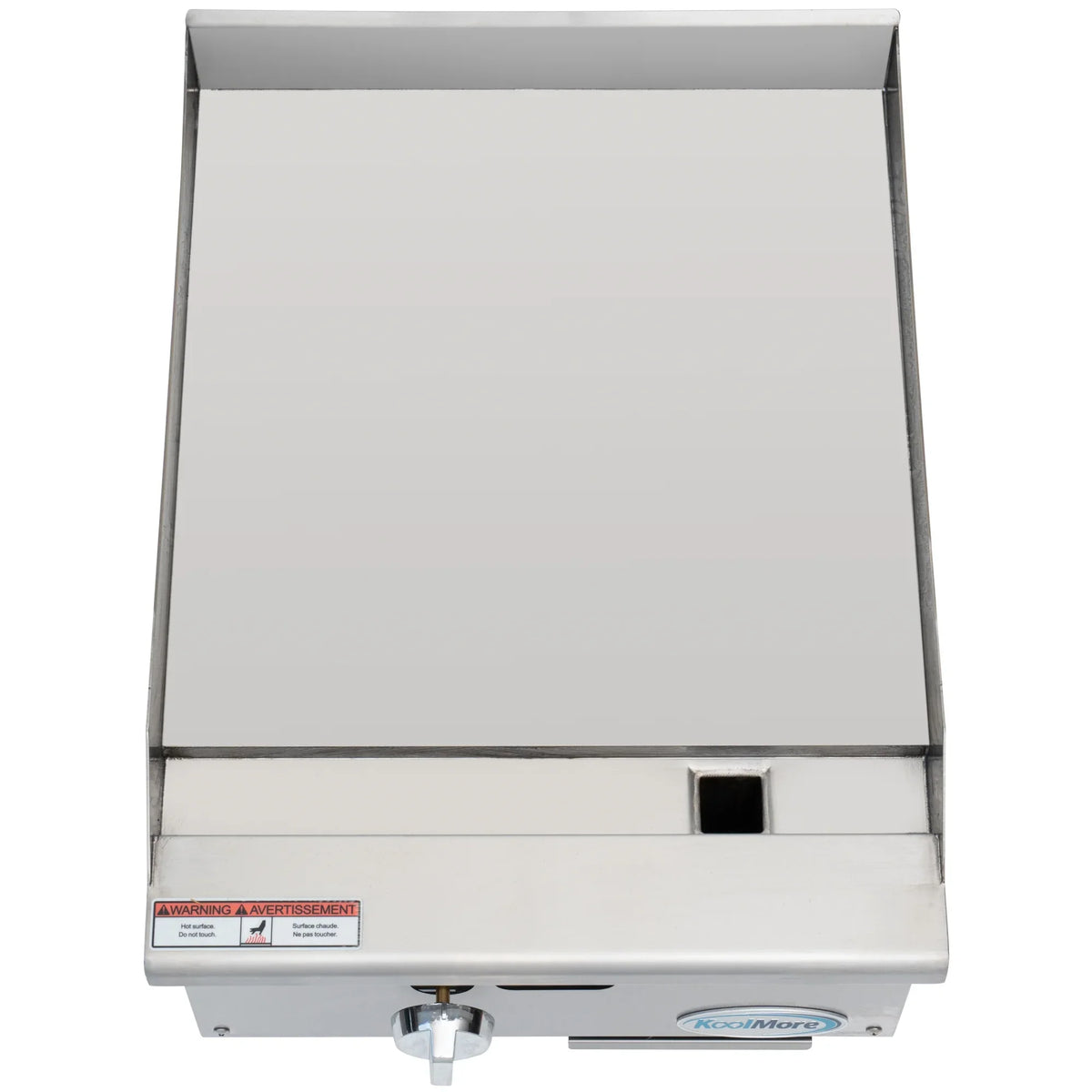 18 in. Natural Gas 1-Burner Griddle with 30,000  in Stainless-Steel (-GG1-18M)