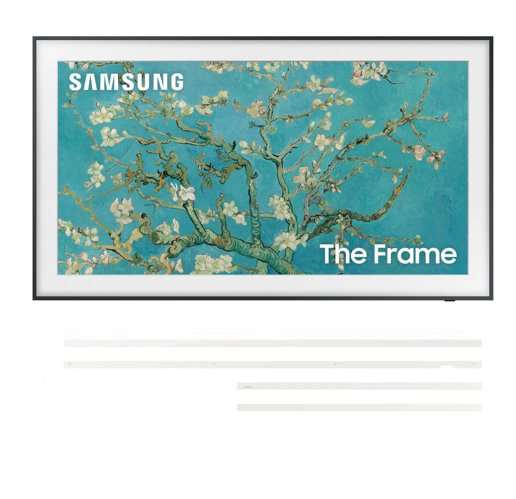85-Inch Class  4K LS03B Series The Frame Quantum  Smart  with a  85” The Frame Customizable Bezel for , Modern White, -SCFA85WTBZA (2022)