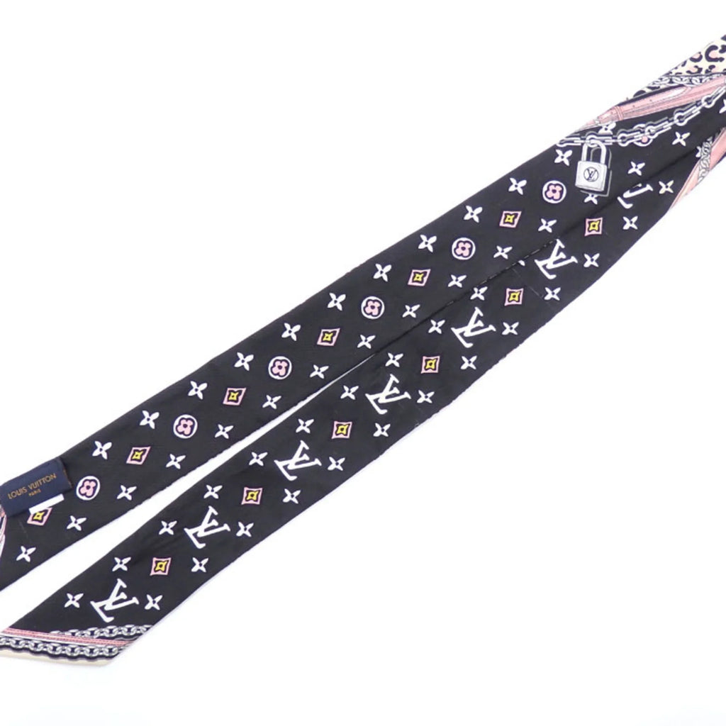 Pre-Owned Louis Vuitton Scarf Muffler Bandeau  Wild at Heart Women's Multicolor Silk Leopard Print M00415 (Good)