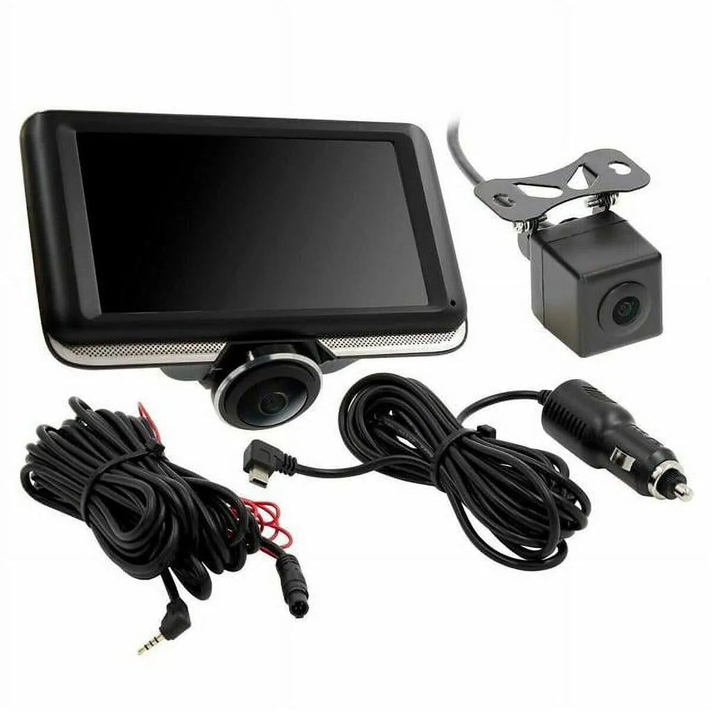 iBeam -DVR360 360° View Dash Cam w/ Rear-View Camera & 4"  Touchscreen