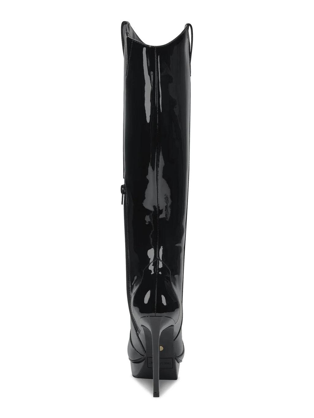 Womens Black 3/4" Platform Comfort Trixi Pointy Toe Stiletto Zip-Up Dress Boots 5 M