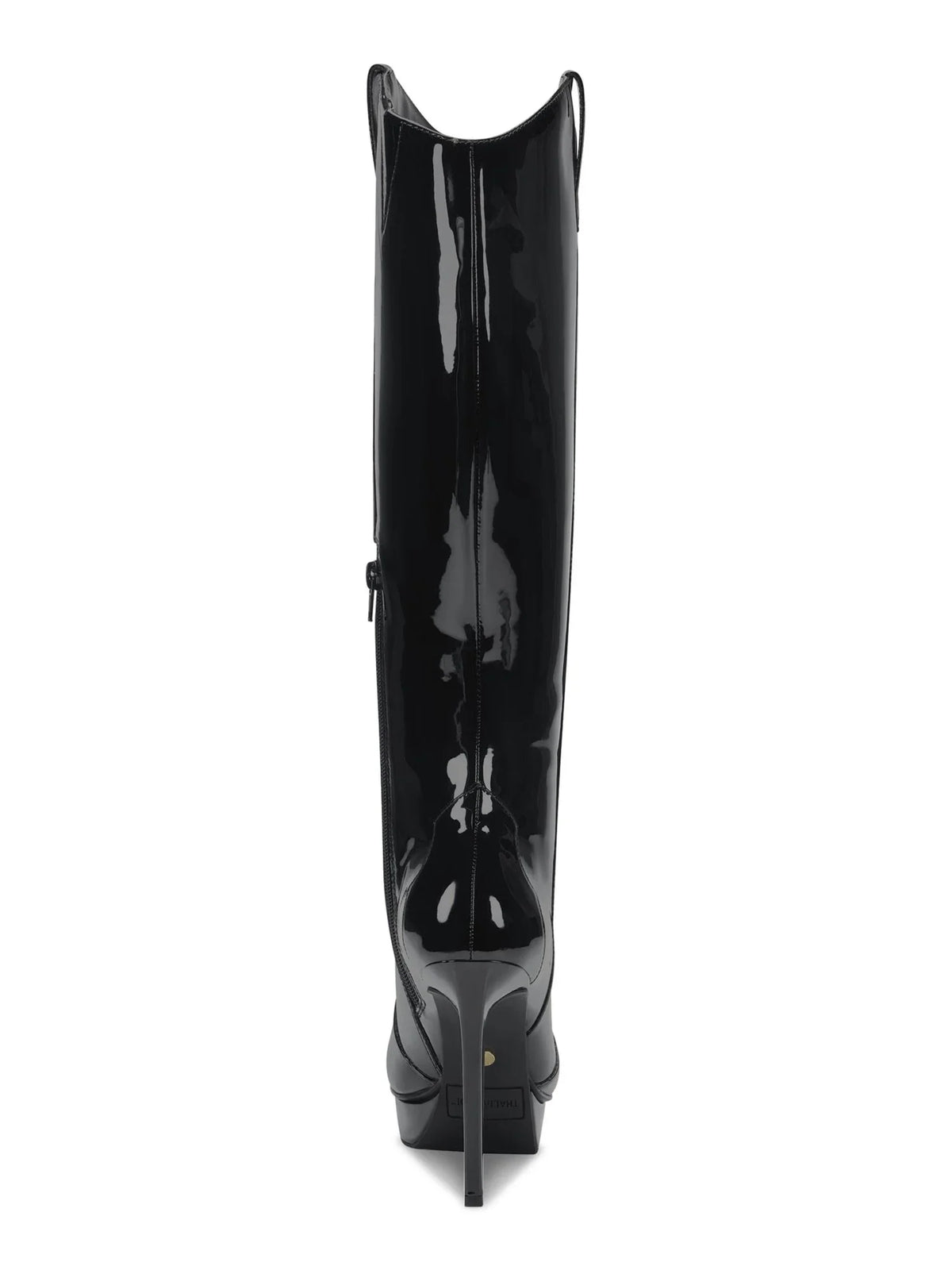 Womens Black 3/4" Platform Comfort Trixi Pointy Toe Stiletto Zip-Up Dress Boots 5 M