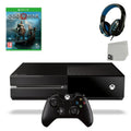 Pre-Owned Microsoft Xbox One Original 500GB Gaming Console Black Headset With God Of War Game   Bundle