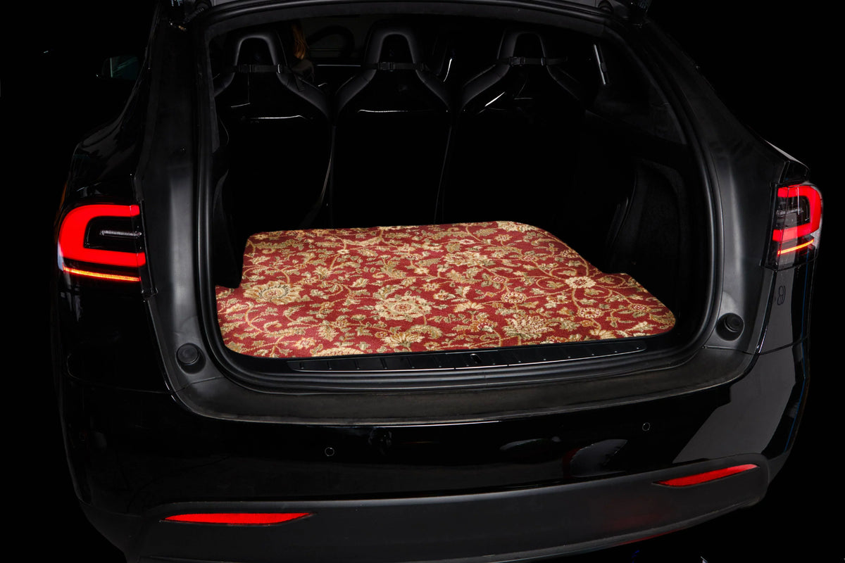X3 Red Oriental Car Mats, Custom Fit for 2018, 2019, 2020, 2021 - Driver, Passenger & Rear Carpet Car Mats