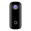 C100 Mini Action Camera 1080P/30fps Digital Video Camera 30M Waterproof Magnetic Body Built-in Battery WiFi Connection  Sharing with Waterproof Case Back Clip Lanyard