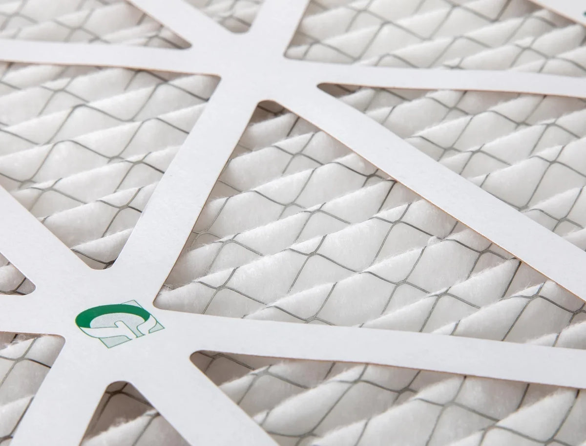 20x24x2  10 Pleated  Air Filters by Glasfloss. ( Quantity 5 ) Exact Size: 19-3/8 x 23-3/8 x 1-3/4