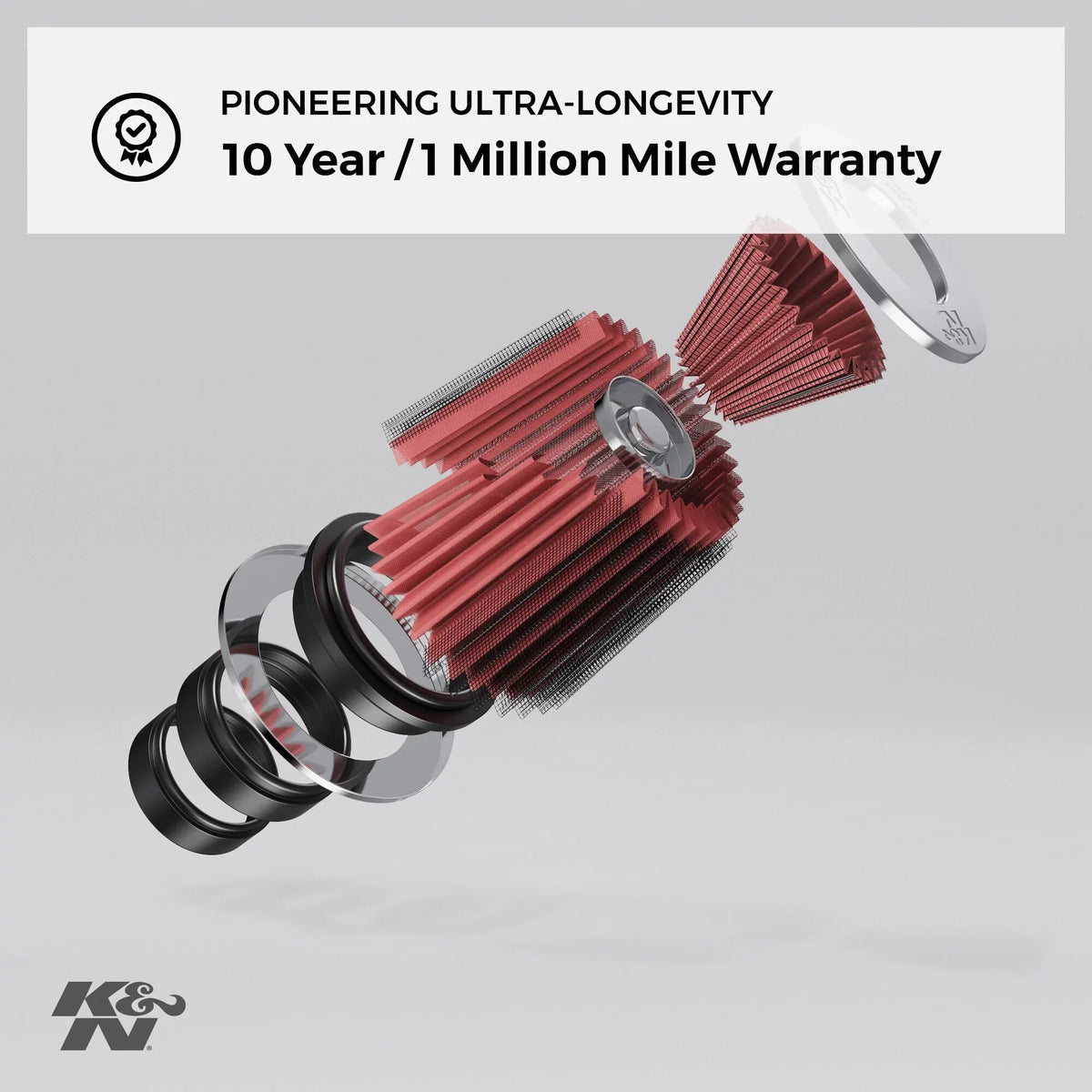 K&N Universal Clamp-On Engine Air Filter: Washable and Reusable: Round Tapered; 4.5 in (114 mm) Flange ; 6 in (152 mm) Height; 5.875 in (149 mm) Base; 4.5 in (114 mm) Top , -4740