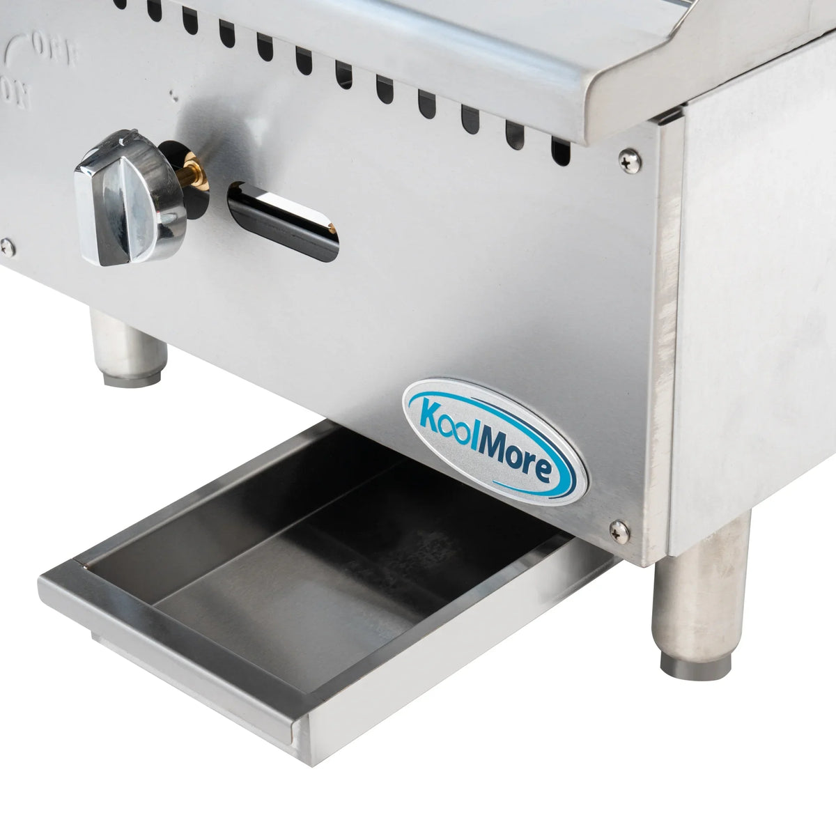 18 in. Natural Gas 1-Burner Griddle with 30,000  in Stainless-Steel (-GG1-18M)