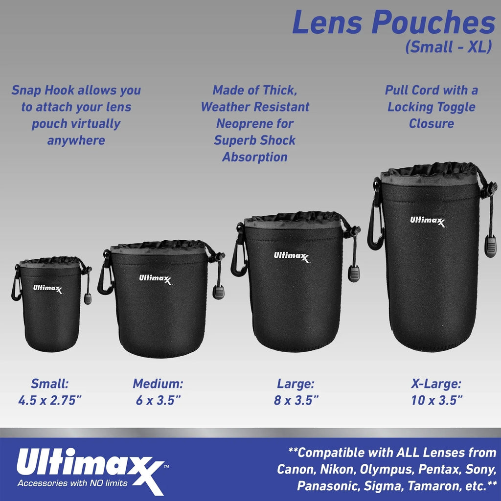 Ultimaxx Advanced Nikon  24-85mm f/2.8-4D  Lens Bundle - Includes: Water-Resistant Lens Pouch, 2.2x Telephoto Zoom Lens Attachment, Protective  Filter & More (16pc Bundle)