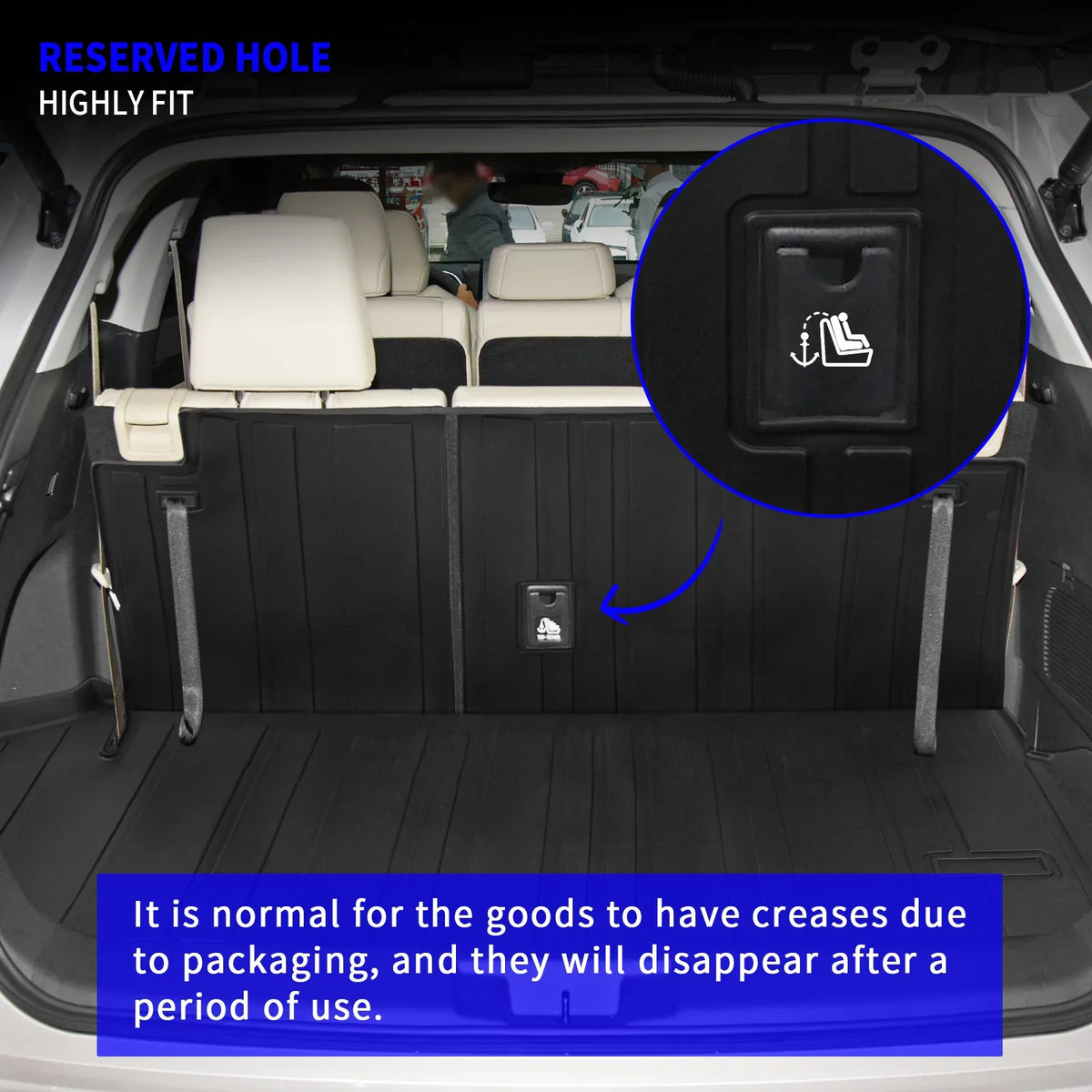 Cargo Mat Compatible with 2020-2024 Toyota Highlander Trunk Mat Cargo Liner  Back Seat Cover Protector 2022 7 Seats Highlander Accessories (2020-2023, Trunk Mat with Backrest Mat)