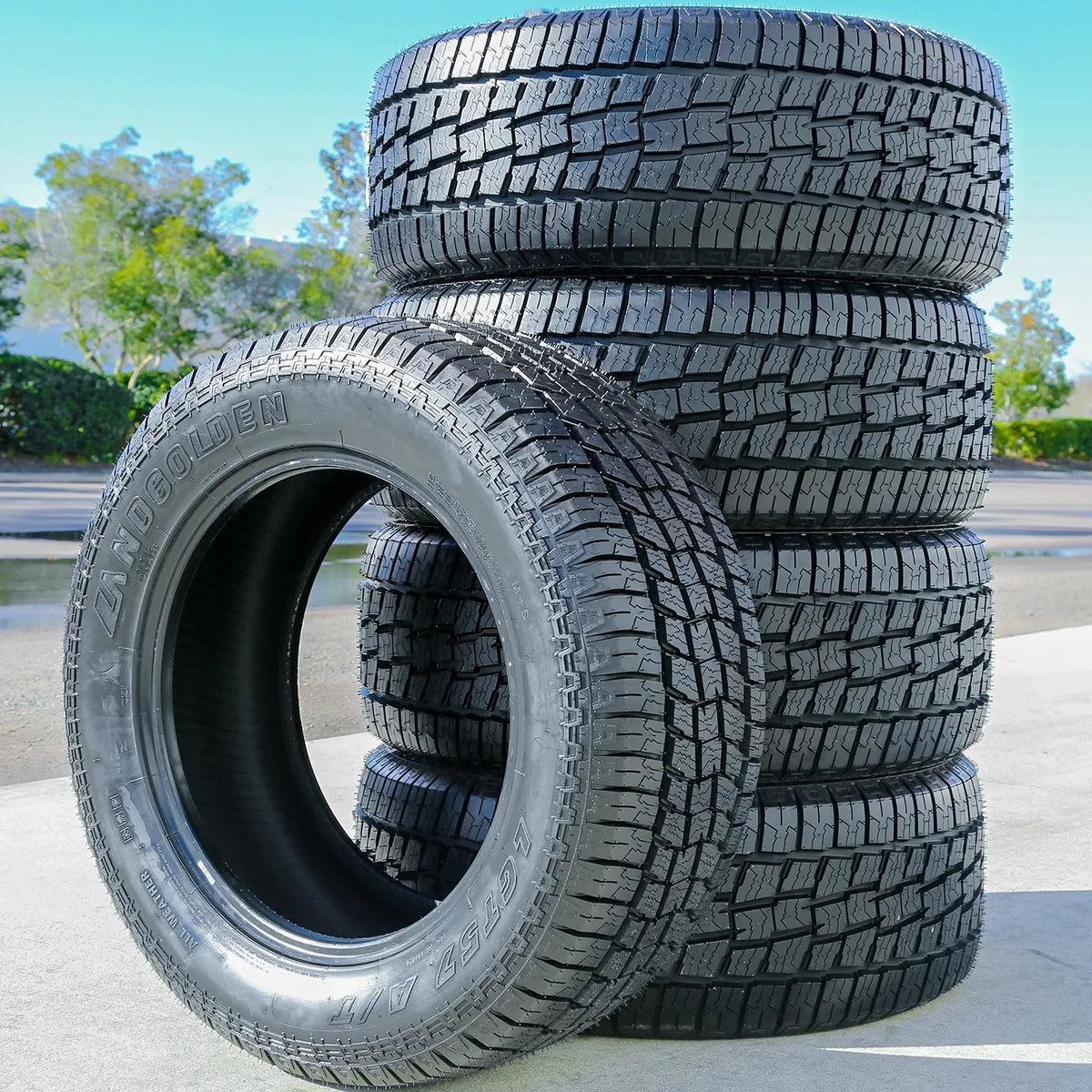 Set of 4 () Landgolden LGT57 A/T  235/85R16 Load E 10 Ply  All Terrain Tires