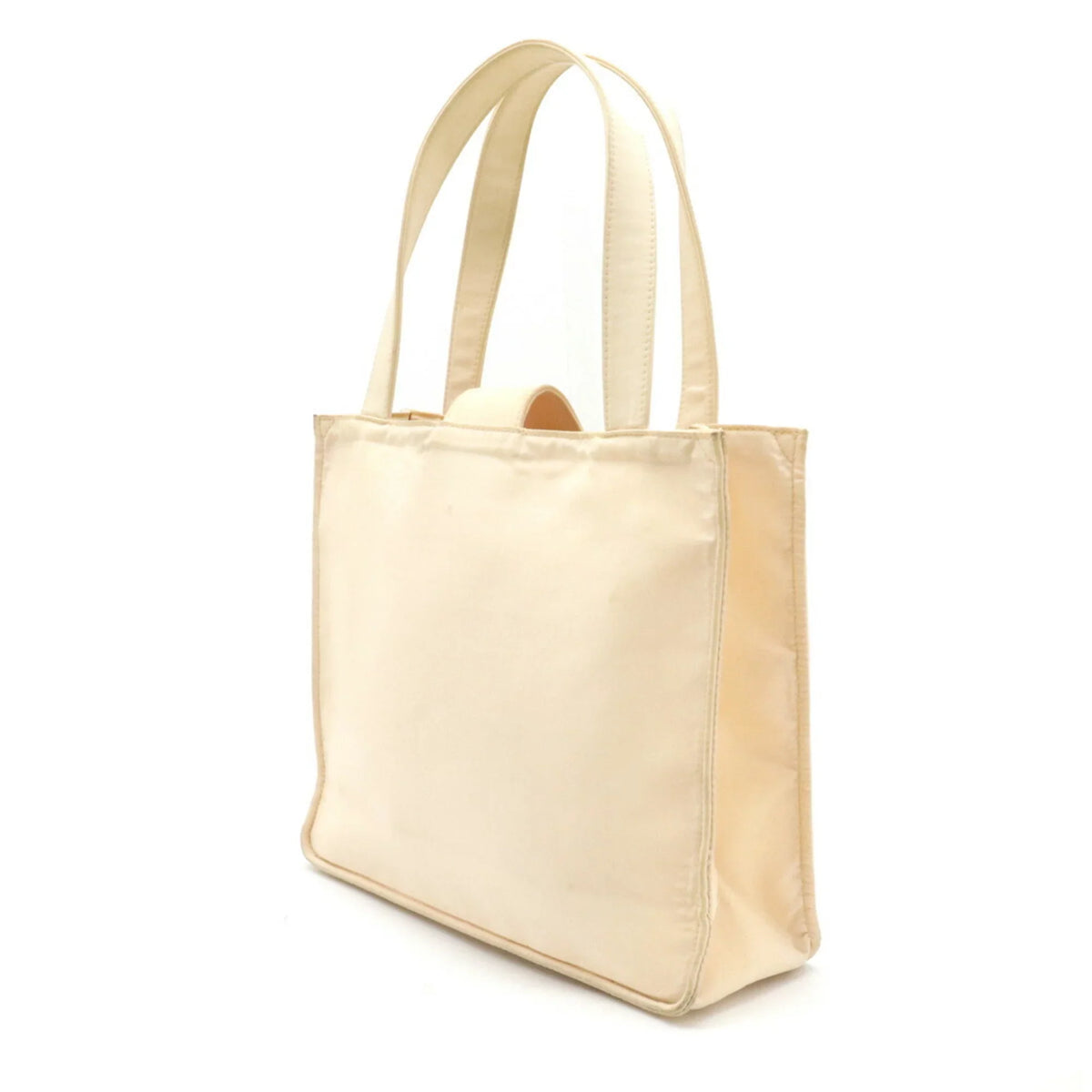Pre-Owned  Chanel here mark handbag tote bag nylon light pink beige (Good)