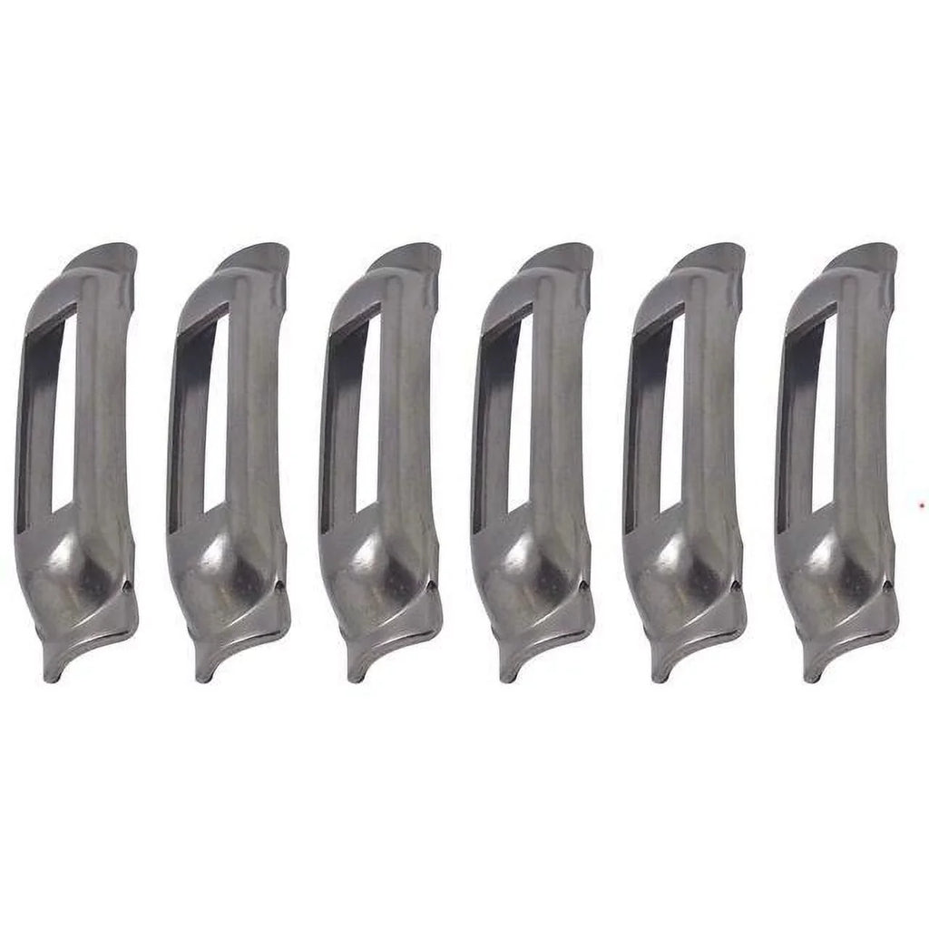 Weld-On Contoured Unfinished - E-Track Single Strap Anchor 6-Pack (zinc rust protection), Logistic Tie-Down for Pickups, Trucks, Trailers