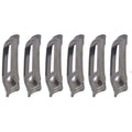 Weld-On Contoured Unfinished - E-Track Single Strap Anchor 6-Pack (zinc rust protection), Logistic Tie-Down for Pickups, Trucks, Trailers