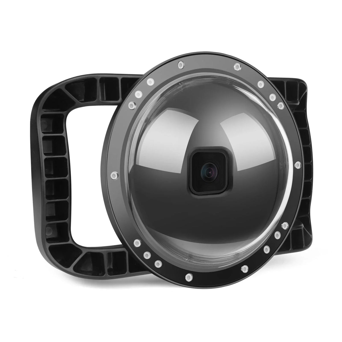 XTGP559 Dual Handle Dome Port Case - 45m Waterproof, 180° Wide Angle for Hero 9 Black Hero 10