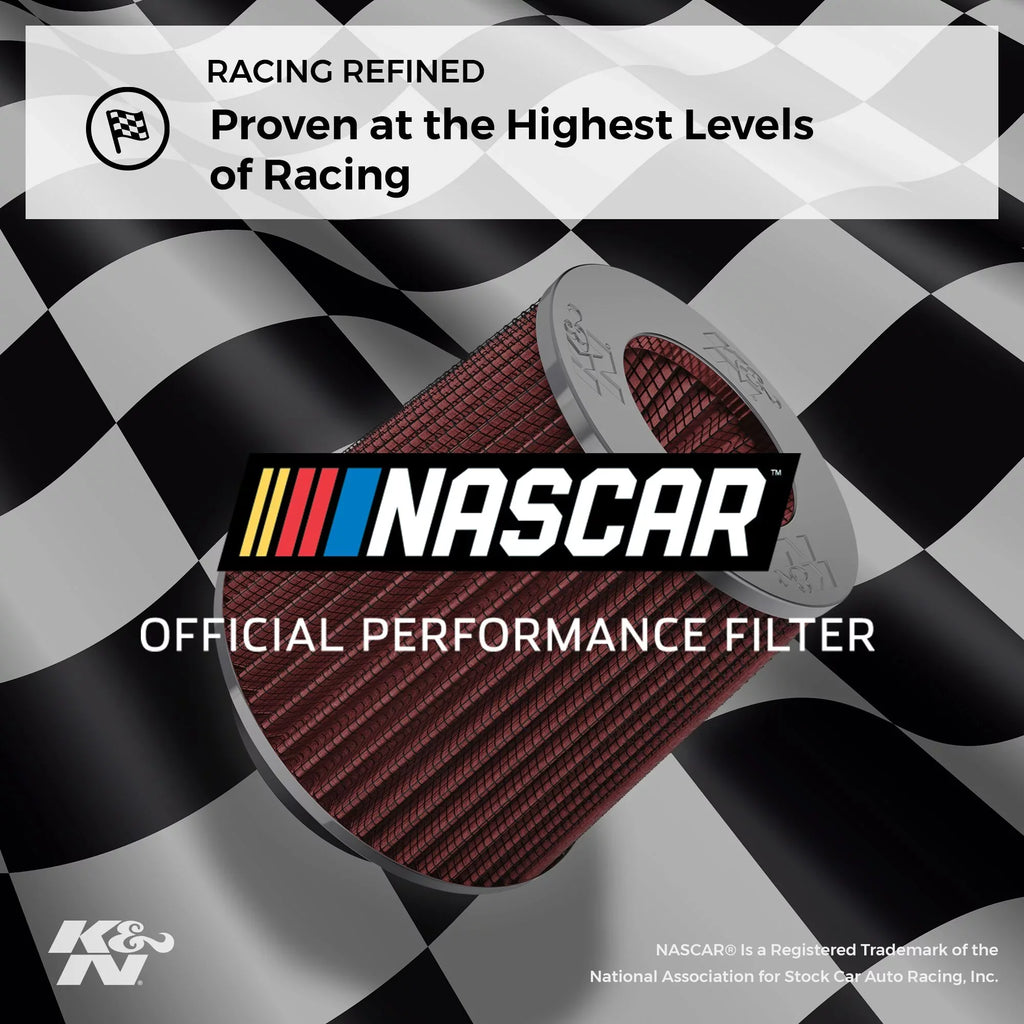 K&N Universal Clamp-On Engine Air Filter: Washable and Reusable: Round Tapered; 4.5 in (114 mm) Flange ; 6 in (152 mm) Height; 5.875 in (149 mm) Base; 4.5 in (114 mm) Top , -4740