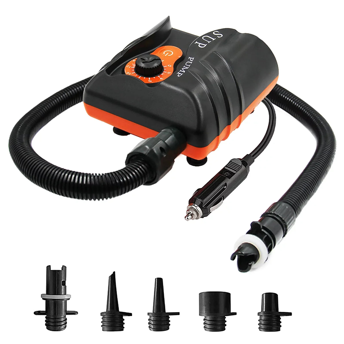 Reliable 16  Electric Air Pump with 6 Nozzles for Inflatables and Boats at ammoon