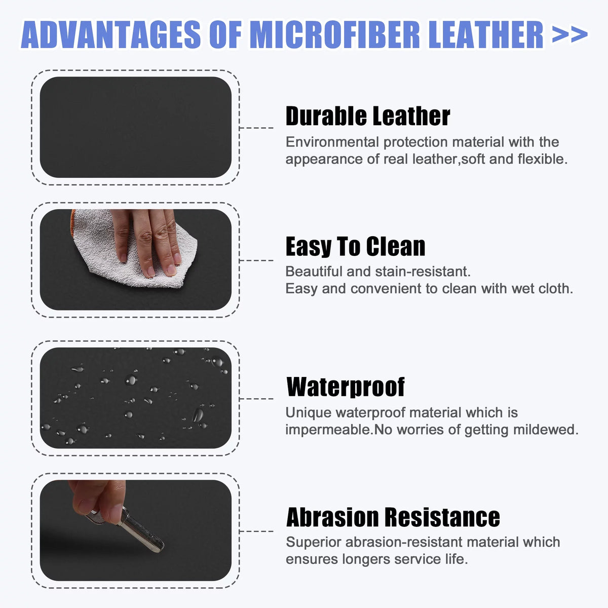 Car Center Console Armrest Seat Box Cover Protector for Toyota Highlander 2009-2014 Faux Leather Black