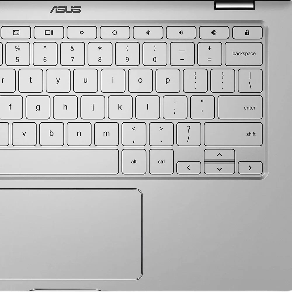 Chromebook Flip C434 2-In-1 Laptop, 14" Full  Touchscreen 4-Way NanoEdge, Intel Core M3-8100Y Processor, 4GB , 64GB eMMC Storage, All-Metal Body, Backlit , Chrome , Silver - (Open Box)