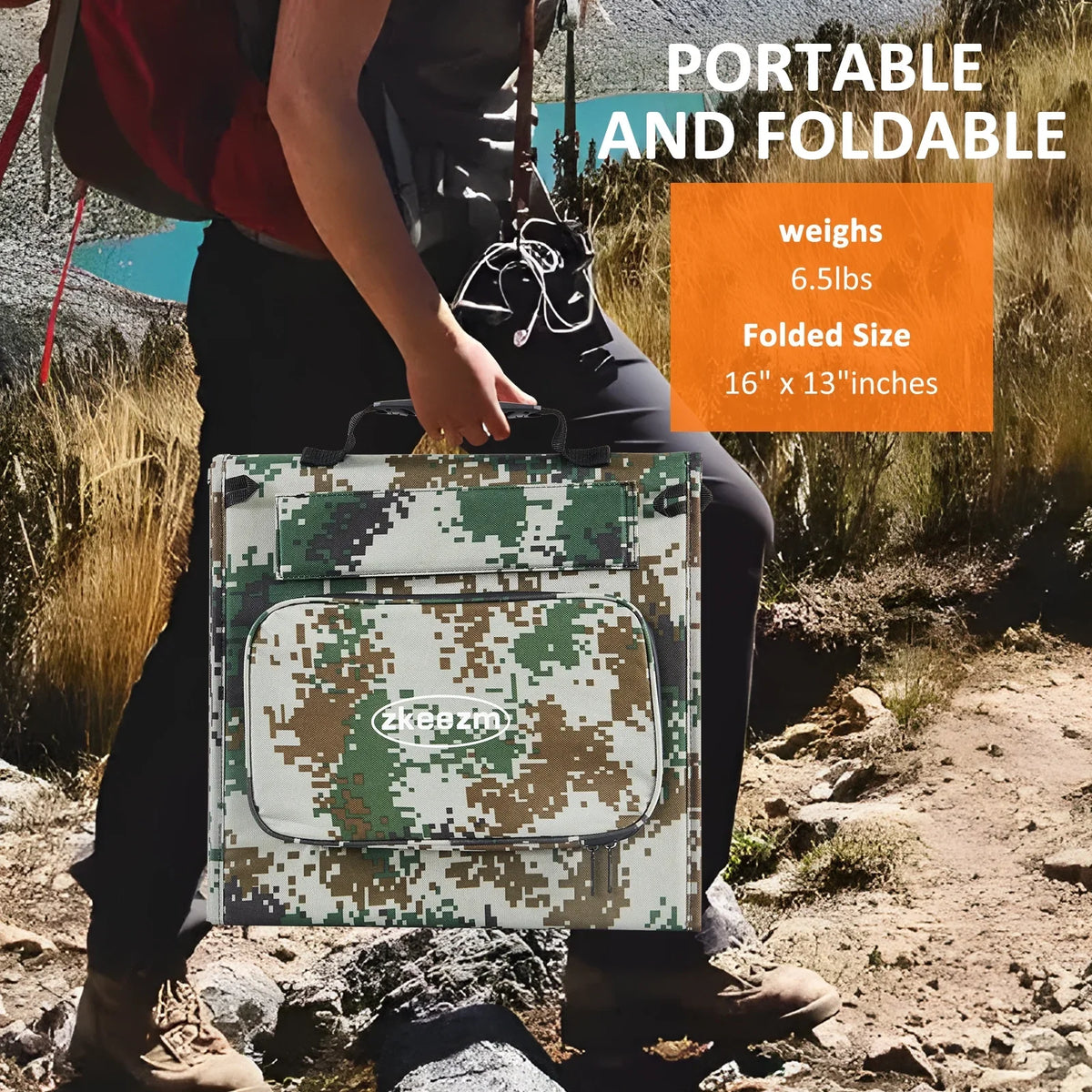 Solar Panels 80W Portable Camping Solar Kit Foldable for Power Station Generator Folding Solar Charger compatible
