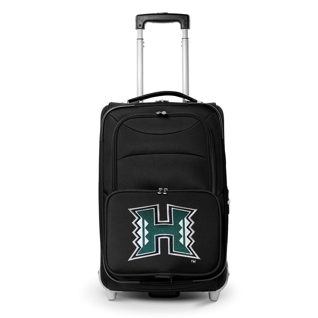 Black Hawaii Warriors 21" Softside Rolling Carry-On Suitcase