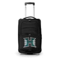 Black Hawaii Warriors 21" Softside Rolling Carry-On Suitcase