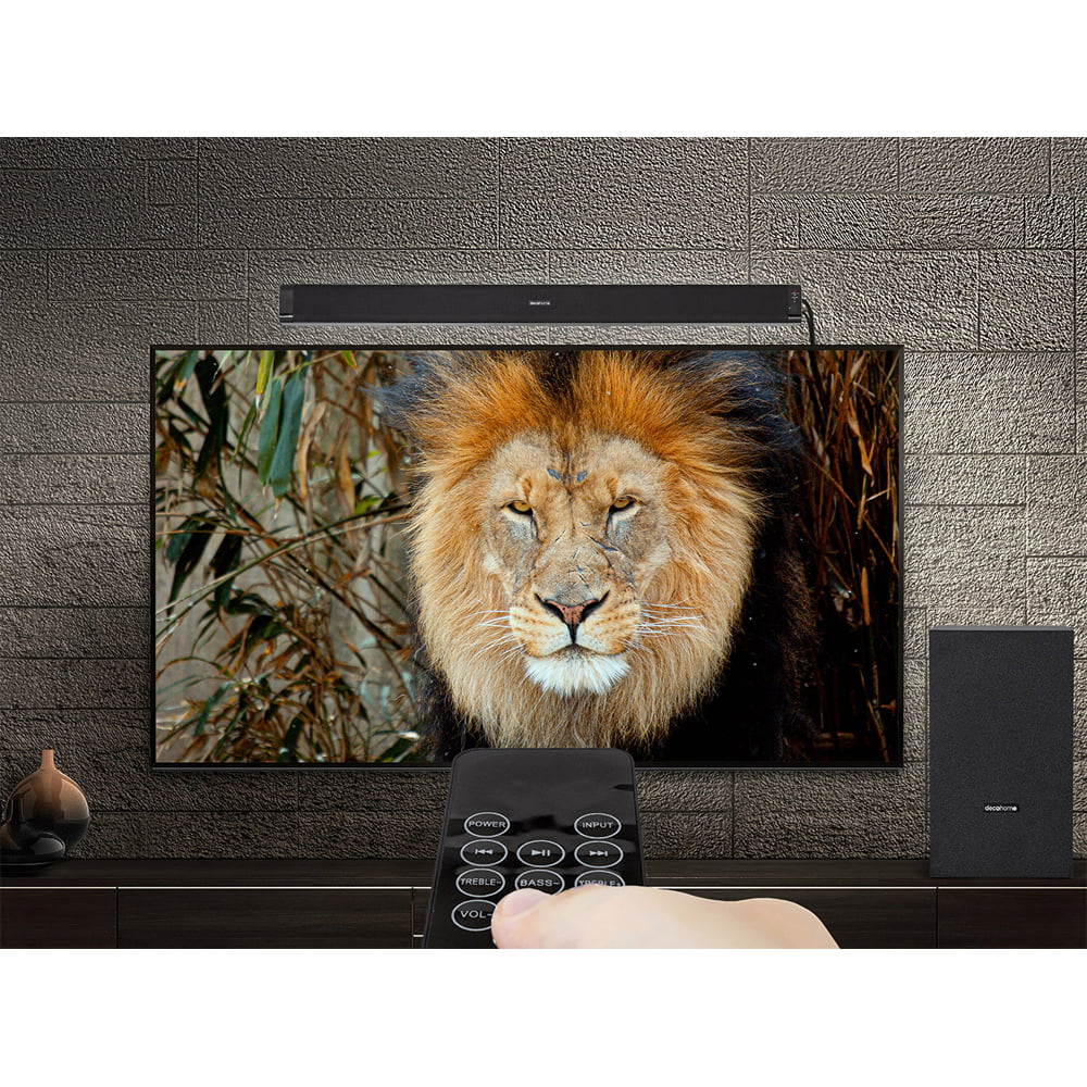 Sony XBR43X800H 43-inch X800H 4K   Smart  (2020) Bundle with Deco Gear 60W Soundbar with Subwoofer, Wall Mount, 6-Outlet Surge Adapter, Screen Cleaner and  Essentials 2020