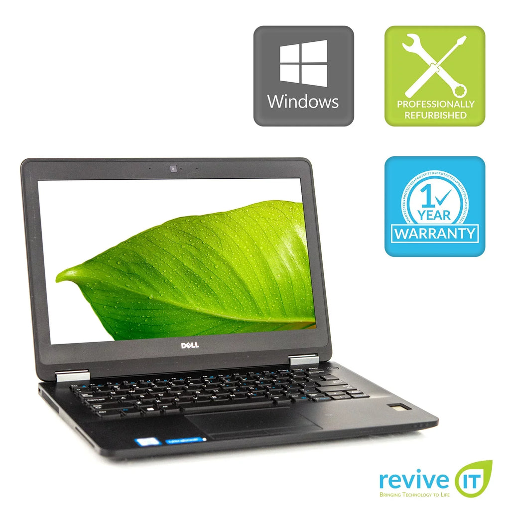Used Dell Latitude E7270 12.5" Laptop Core i5 16GB 256GB  M.2 Integrated Graphics Win 10 Pro B v.
