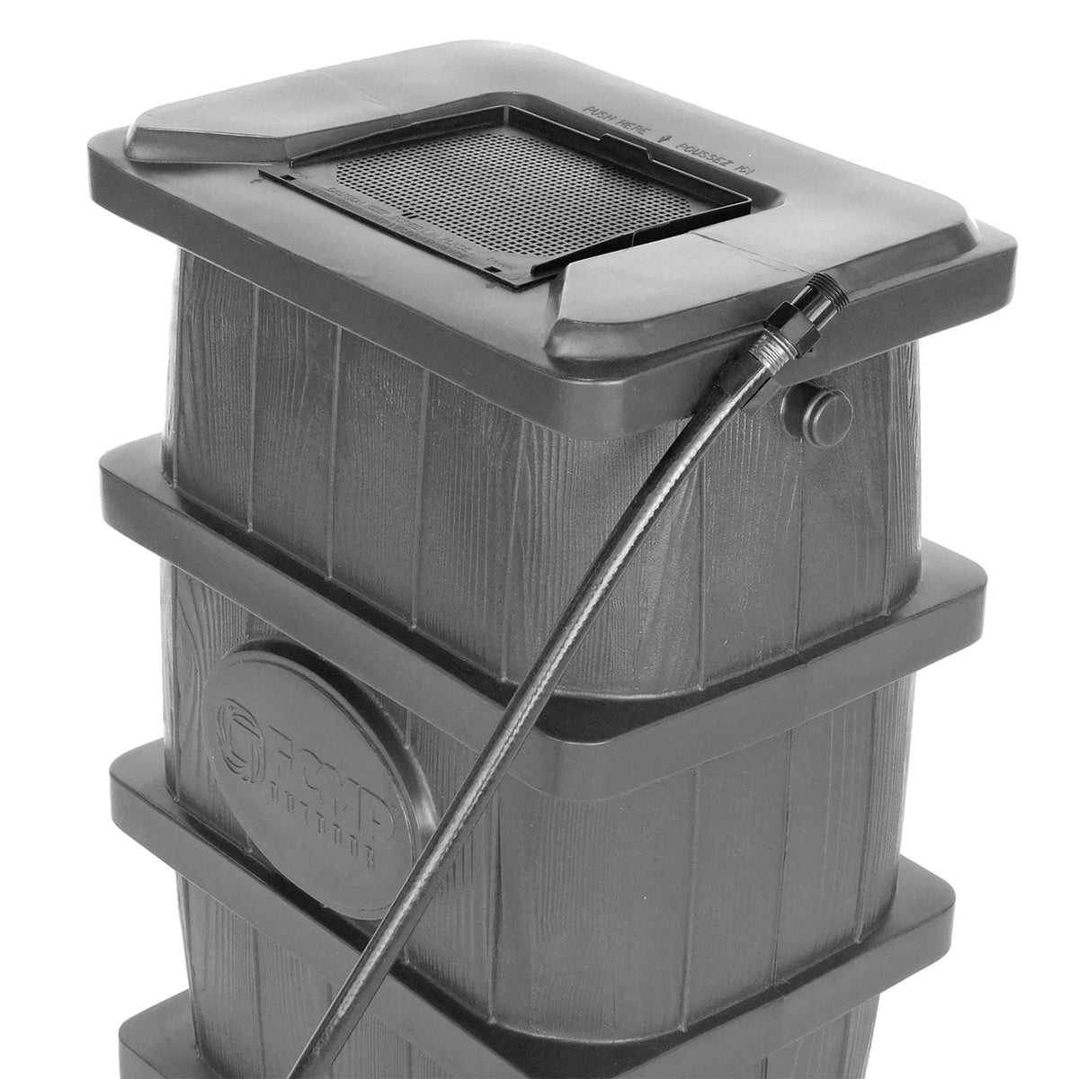 Outdoor WG4000- Home Outdoor Wood Grain Rain Water Catcher Barrel