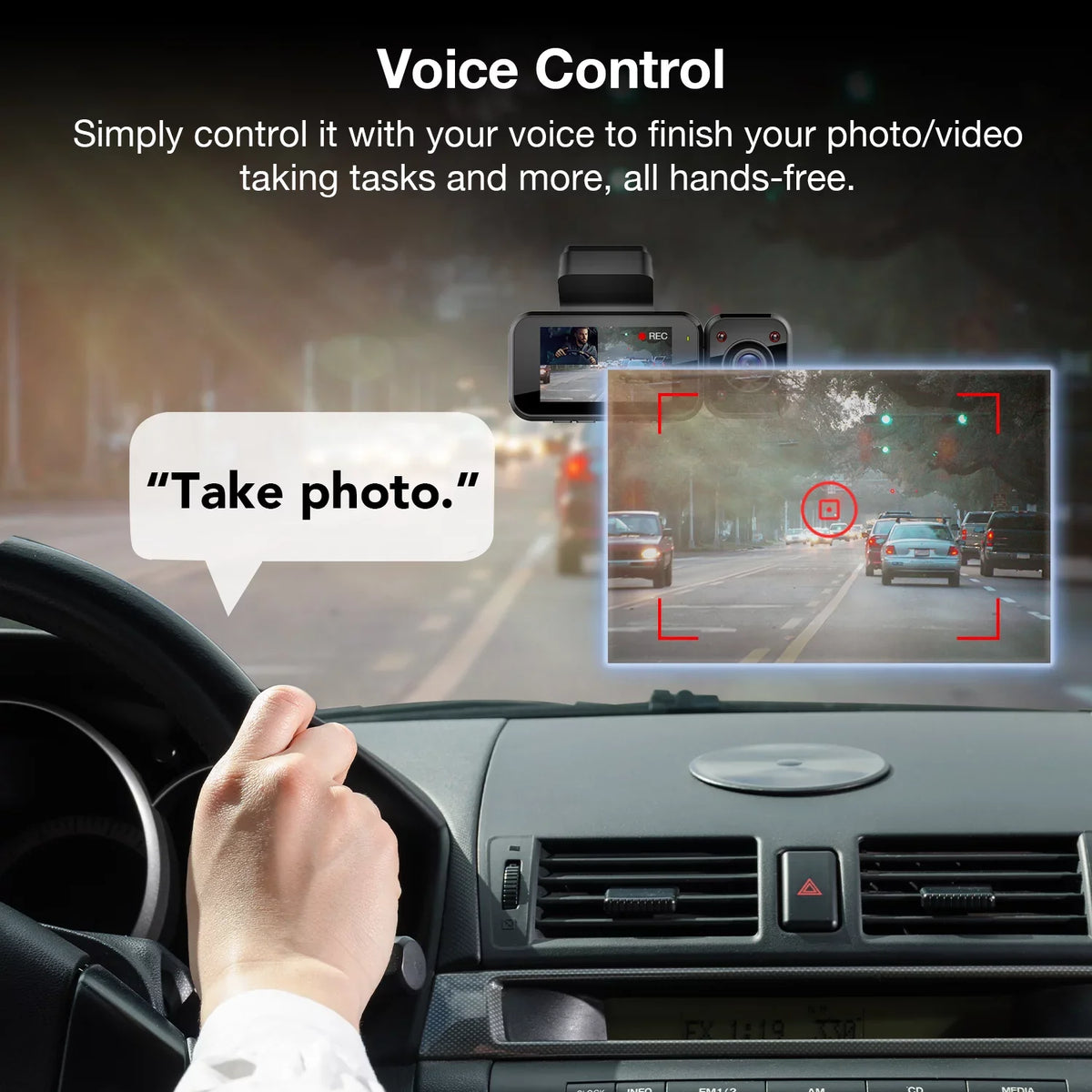 V5C Dash Cam Front 4K & 1080p Cabin Camera w/ Modular Capabilities, Wi-Fi, and