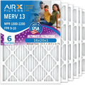 16x20x1 Air Filter  13 Comparable to  1500 - 2200 &  9 Electrostatic Pleated Air Conditioner Filter 6 Pack   Premium  Made 16x20x1 Furnace Filters by     .
