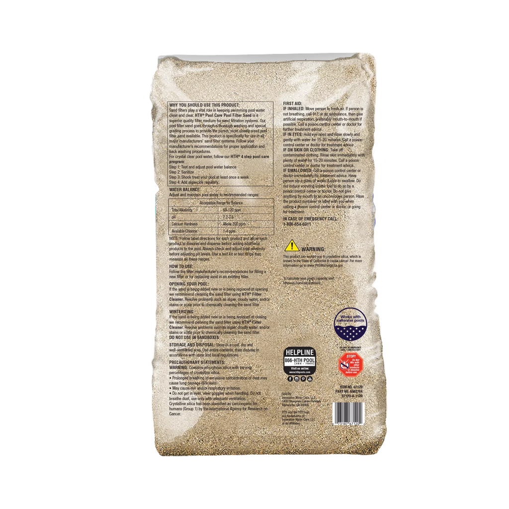 Pool Care Pool Filter Sand for Swimming Pools, 50lb