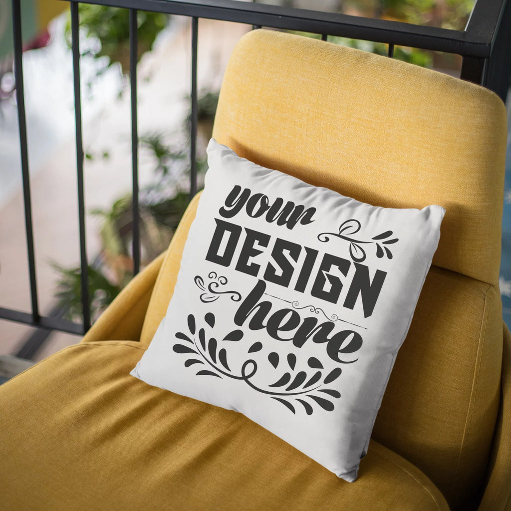 Blending Is My Cardio w/ Eyeshadow Palette, Lips & Red Lipstick Design - Beauty Themed Merch for Makeup Artist or Cosmetologist, Gift for Makeup Lovers, Pillow Cover, White 18X18