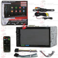 Power Acoustik -70D 2-din 7" Dvd Cd Stereo Bluetooth W/ Apple Carplay & Android Auto with DiscountCentralOnline HL09 Waterproof Nightvision back-up camera