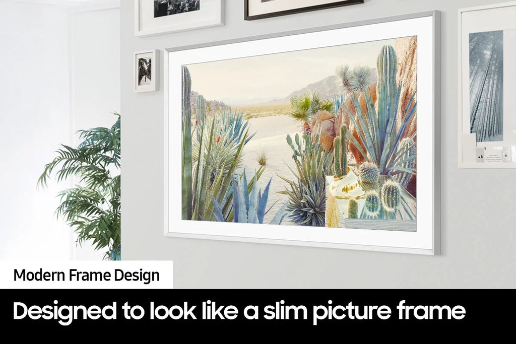 85-Inch Class  4K LS03B Series The Frame Quantum  Smart  with a  85” The Frame Customizable Bezel for , Modern White, -SCFA85WTBZA (2022)